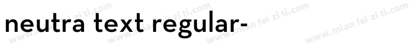 neutra text regular字体转换